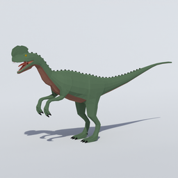 Low Poly Dilophosaurus