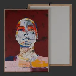 Abstract Painting Art/Picture Frame