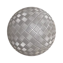 High-resolution PBR anti slip metal texture for 3D rendering and Blender application