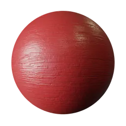 Red Painted Wood