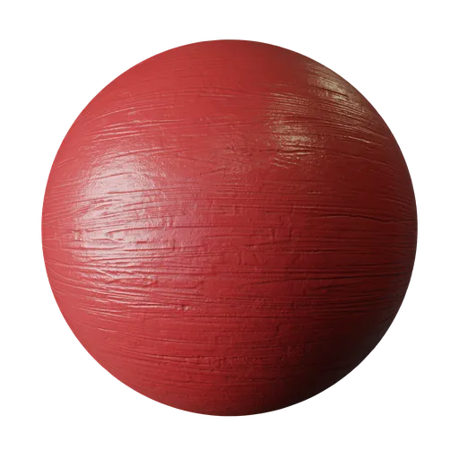 Red Painted Wood