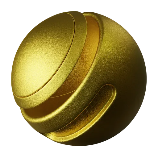 Sandblasted gold | FREE metal materials | Blendkit
