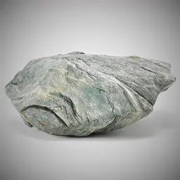 Realistic mid-poly 3D stone model created in Blender, perfect for virtual environment design.