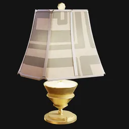 Mid-Century Modernist Geometric Lamp