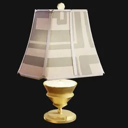 Mid-Century Modernist Geometric Lamp