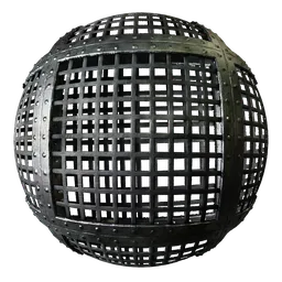 Metal Rivets Iron Grill