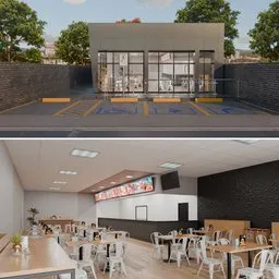 Modern Fastfood Restaurant