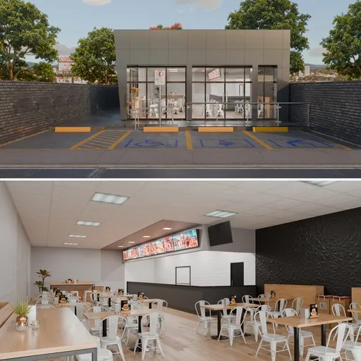 Modern Fastfood Restaurant