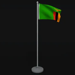 Animated Flag of Zambia