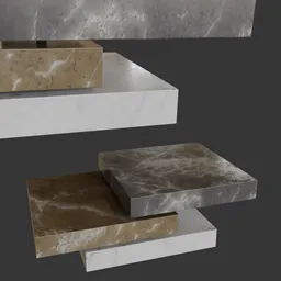 Stacked Marble Elegance Table