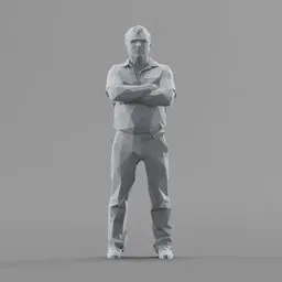 Lowpoly Male Standing