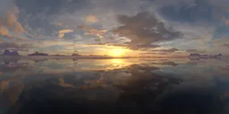 Dramatic Cloudy Sunset Landscape