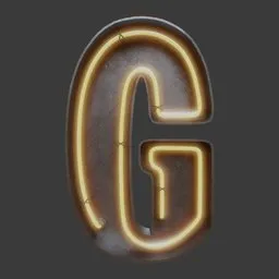Neon Letter G