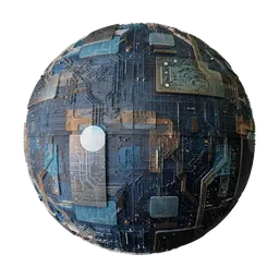 electronic gold metal panel