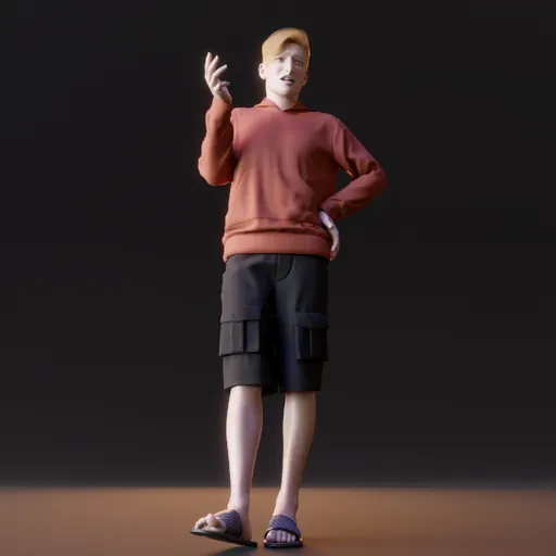 Young western male human