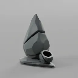 Stylized rock planter