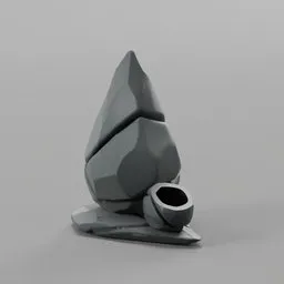 Stylized rock planter