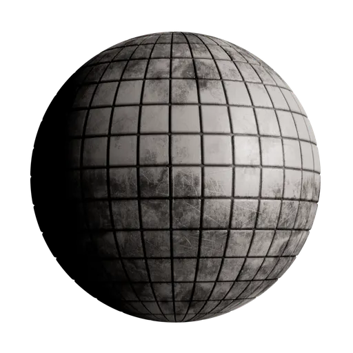 Scratched Industrial Metal Grid