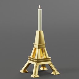 Eiffel Tower Decorative Candle