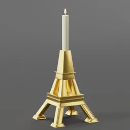 Eiffel Tower Decorative Candle