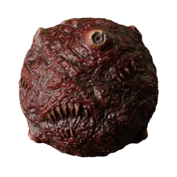 Mutant Flesh with Eyes and Teeth