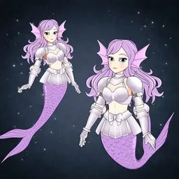 Armored Mermaid Anime Character