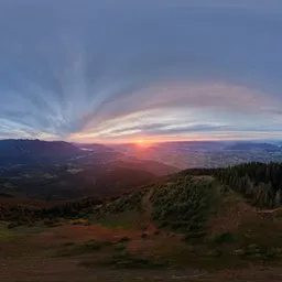 Dramatic Sunset Sky Aerial