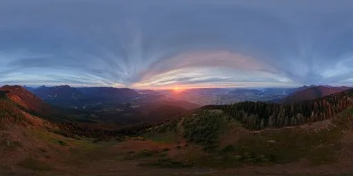 Dramatic Sunset Sky Aerial