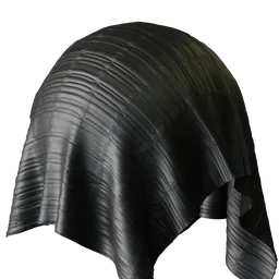 Black curtain fabric