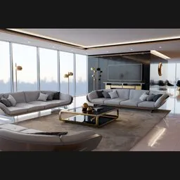 Modern Deco Living Room