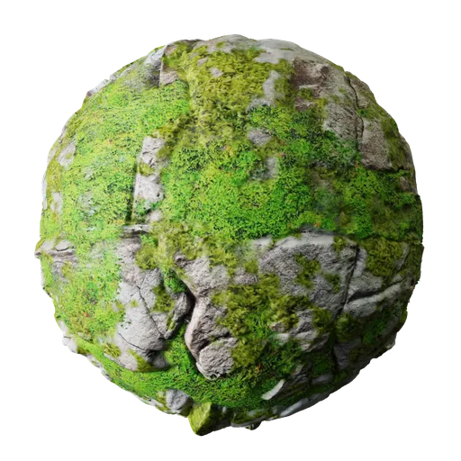 Rock with Moss