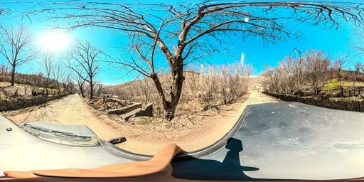 Mountain Road Through Woodland