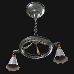 Deco Ring-Shaped Pan Chandelier