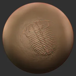 ER_Fossil Brush-Phacops trilobite