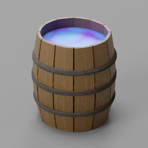 Wooden Water Barrel
