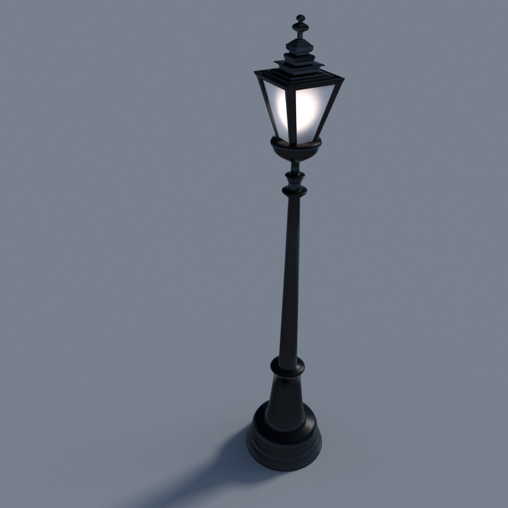 lamp post Outdoor Lights models BlenderKit