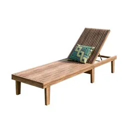 Wooden Chaise Lounge