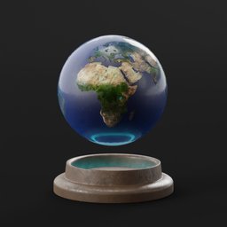 Floating Earth Ornament