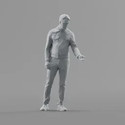 Lowpoly Male Standing
