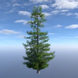 Low Poly Evergreen Tree Tall 1