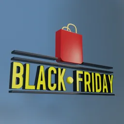 BlackFriday Badge Horizontal bars