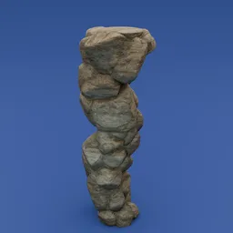 Stylized cliff