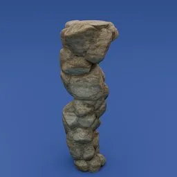 Stylized cliff