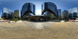 Daytime architectural plaza