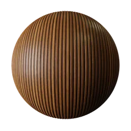 Striped Wood Slats Panel