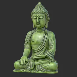 Shakyamuni Buddha statue Sacred Jade