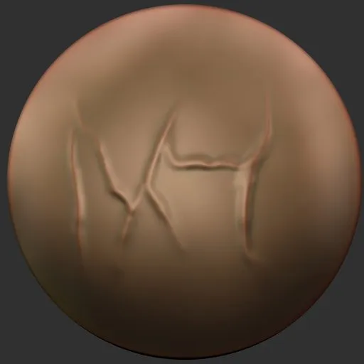 ER_Vein Brush 16 thumbnail showcasing vein pattern effect for 3D sculpting in Blender.