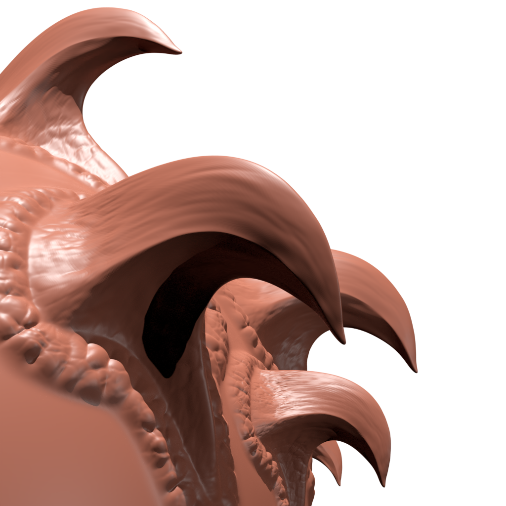 Dragon Fin or Spine Animal / Creature Claw brushes BlenderKit