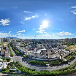 Highsky grass old building cloud 18k