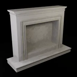 Classic Stone Fireplace Mantel